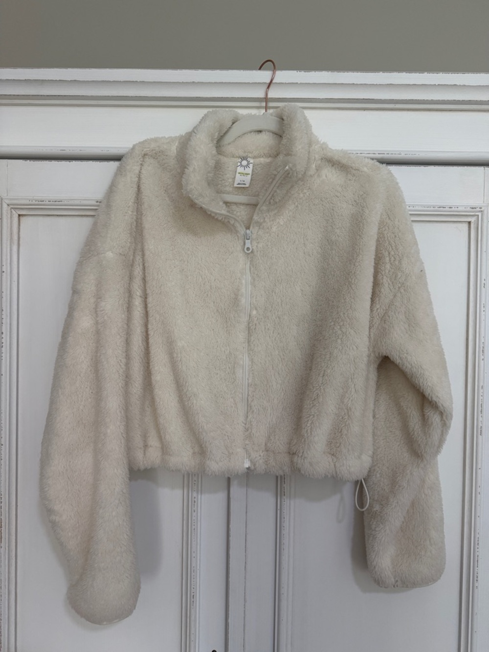 Offline Cream Plush Zip-Up Jacket - Women's Cozy Fleece